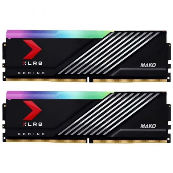Mémoire RAM - PNY - XLR8 Gaming MAKO - RGB - DDR5 - 6400MHz - 2X16GB - (MD32GK2D5640040MXRGB)