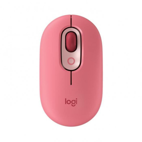 Souris Sans Fil Logitech POP Mouse avec Emojis Personnalisables, Bluetooth, USB, Multidispositifs - Rose