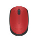 LOGITECH - Souris sans fil ambidextre M171 - Rouge - Grande portée