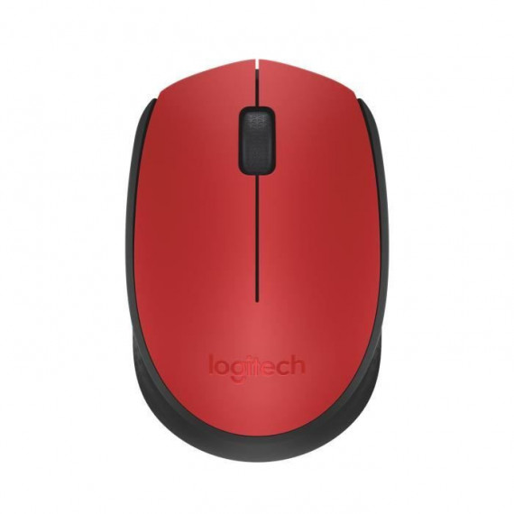 LOGITECH - Souris sans fil ambidextre M171 - Rouge - Grande portée