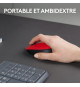 LOGITECH - Souris sans fil ambidextre M171 - Rouge - Grande portée