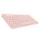 Clavier - Sans fil - LOGITECH - K380 multi device - BLUETOOTH - Design Compact - Rose