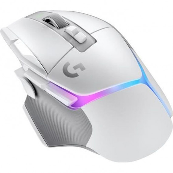 Souris Gaming - Sans fil - LOGITECH G - G502 X PLUS LIGHTSPEED - Boutons hybrides LIGHTFORCE - Capteur Gaming HERO 25K - Blanche