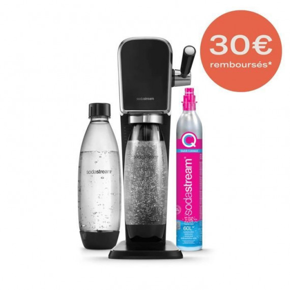 Machine a soda SODASTREAM - + eau gazeuse Machine ART Noire Pack Lave Vaisselle