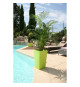 RIVIERA Pot de fleurs Nuance - Carré-38 x 38 x H 69 cm - Vert anis