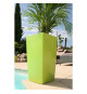 RIVIERA Pot de fleurs Nuance - Carré-38 x 38 x H 69 cm - Vert anis