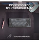 Logitech - Clavier sans fil pour Mac - MX Mechanical Mini - Gris Sidéral