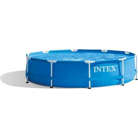 Intex - 28202NP - Kit piscinette metal frame ronde tubulaire ø 3,05 x 0,76m