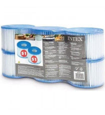 Intex - 29011 - Lot de 6 cartouches pour pure spa S1
