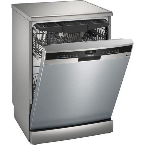 Lave-vaisselle pose libre SIEMENS SN23HI02ME iQ300 - 14 couverts - Induction - L60cm - 42dB - Gris Inox