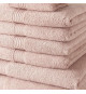 Lot de 4 Serviettes de bain TODAY 30x50 + 4 Serviettes de bain50x90 + 2 Draps de bain 70x130 cm 100% Coton - Rose des sables