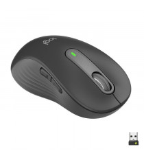 Souris Sans Fil Logitech Signature M650 L - Gauche - Pour Mains Larges, Silencieuse, Bluetooth, Boutons Programmables - Graphite