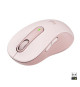 Souris Sans Fil Logitech Signature M650 L - Grande Taille Silencieuse, Bluetooth, Boutons Programmables - Rose