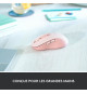 Souris Sans Fil Logitech Signature M650 L - Grande Taille Silencieuse, Bluetooth, Boutons Programmables - Rose