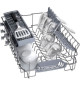 Lave-vaisselle pose libre BOSCH SPS2HKI58E - 10 couverts - Induction - L45cm - 46 dB - Gris Inox