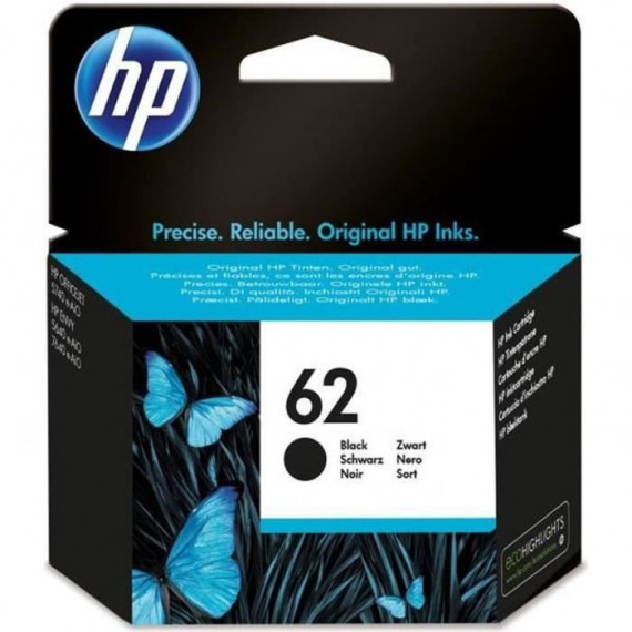 HP 62 Cartouche d'encre noire authentique (C2P04AE) pour HP Officejet Mobile 250, HP Envy 5540/5640/7640, HP Officejet 5740 e…