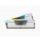 Mémoire RAM - CORSAIR - Vengeance RGB DDR5 - 32GB 2x16GB DIMM - 5600 MHz - 1,25V - Blanc (CMH32GX5M2B5600C36WK)