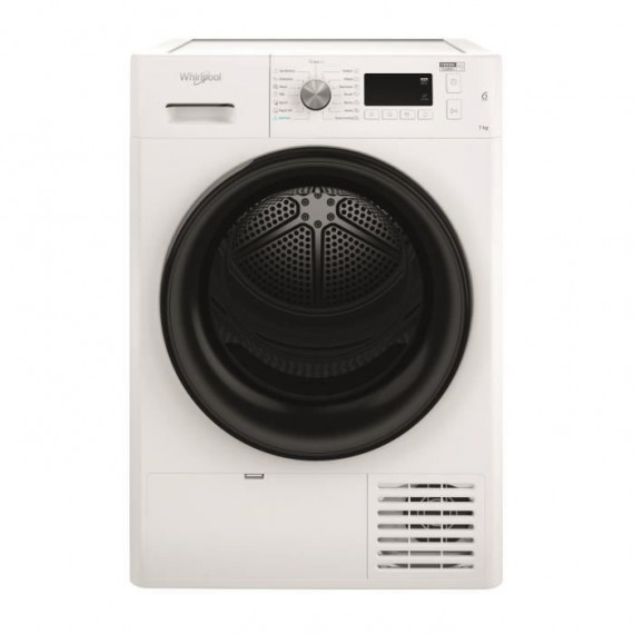 Seche-linge pompe a chaleur WHIRLPOOL FFTM1172BEE FreshCare - 7 kg - Induction - L60cm - Classe A++ - Blanc