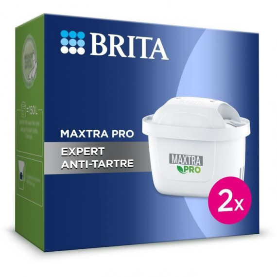 BRITA - Pack de 2 cartouches filtrantes MAXTRA PRO Expert anti-tartre