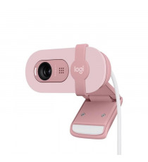 Webcam - Full HD 1080p - LOGITECH - Brio 100 - Microphone intégré - Rose - (960-001623)
