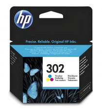 HP 302 Cartouche d'encre trois couleurs authentique (F6U65AE) pour HP DeskJet 2130/3630 et HP OfficeJet 3830