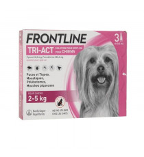 FRONTLINE 3 pipettes Tri-Act - Pour chien de 2 a 5 kg