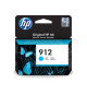 Cartouche d'encre HP 912 Cyan (3YL77AE) pour HP OfficeJet 8010/Pro 8020