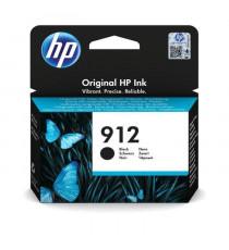 HP 912 Cartouche d'encre noire authentique (3YL80AE) pour HP OfficeJet 8010 series/ OfficeJet Pro 8020 series