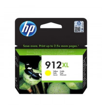 HP 912XL Cartouche d'encre jaune -grande capacité authentique (3YL83AE) pour HP OfficeJet 8010 series/ OfficeJet Pro 8020 series