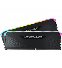 Mémoire RAM - CORSAIR - Vengeance RGB RS DDR4 - 32GB 2x16GB DIMM - 3600 MHz  - 1.35V - Noir (CMG32GX4M2D3600C)