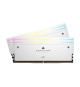 Mémoire RAM - CORSAIR - Dominator Titanium RGB DDR5 - 32GB 2x16GB DIMM - 6000MT/s - Intel XMP 3.0  - 1.40V - Blanc (CMP32GX5M…