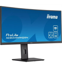 Ecran PC Incurvé - IIYAMA XCB3494WQSN-B5 - 34 UWQHD - Dalle VA - 0.4 ms - 120Hz - HDMI  / DisplayPort / USB / KVM / Docking U…