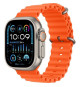Apple Watch Ultra 2 GPS + Cellular- 49mm - Boîtier Titanium - Bracelet Orange Ocean Band