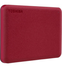 Disque dur externe - TOSHIBA - Canvio Advance - 4 To - Rouge