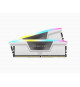 Mémoire RAM - CORSAIR - Vengeance RGB DDR5 - 32GB 2x16GB DIMM - 6000 MHz - 1,35V - Blanc (CMH32GX5M2D6000C36W)