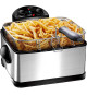 FAGOR FG124 - Friteuse Electrique - 4L - 2000W - 1,8 Kg de frites - 3 Paniers - Filtre carbone anti odeurs - Corps en inox