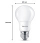 Philips, pack de 6 ampoules E27 LED 60W, blanc chaud