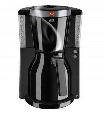 Cafetiere filtre MELITTA - Look IV Therm Selection 1011-12 Noir/Acier Brossé - 8 tasses - Systeme anti-gouttes