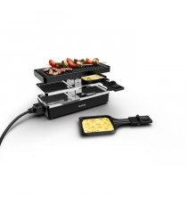 TEFAL Appareil a raclette et grill, 2 personnes, Modulable, Prise intégrée pour brancher d'autres appareils, Plug & Share RE2…