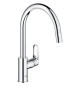 Robinet de cuisine - Chromé - Bec haut en C - Mousseur extractible - Rotation 360° - Limiteur de débit - GROHE Start Flow - 3…