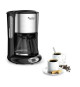 MOULINEX Cafetiere filtre, Programmation 24 heures, Capacité de 1,25 L, 10 a 15 tasses, Anti-gouttes, Subito noir/inox FG362810