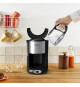 MOULINEX Cafetiere filtre, Programmation 24 heures, Capacité de 1,25 L, 10 a 15 tasses, Anti-gouttes, Subito noir/inox FG362810