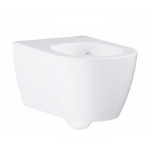 GROHE Cuvette WC suspendue, Essence Ceramic, sans rebord, traitement anti-calcaire et anti-bactérien Pure Guard, caréné, 3957…