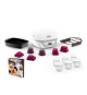 TEFAL KD812110 Cake Factory Délices Silver Appareil a gâteau, 5 programmes auto + mode manuel, Accessoires, Application dédiée