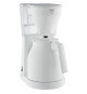 Melitta Easy Therm II 1023-05 Blanc - Cafetiere - Thermo-pot a commande a une main, réservoir d'eau transparent -Blanc