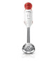 Mixeur plongeant BOSCH - 450W - Pied inox - 4 lames aiguisées - 2 vitesses - Bol gradué 600ml - blanc/rouge