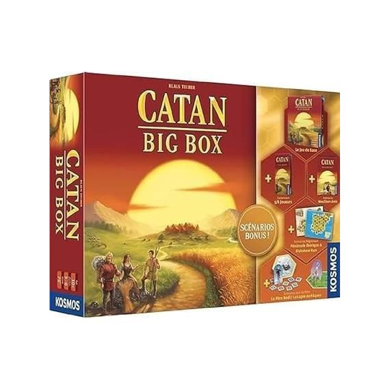 Kosmos | Catan : Big box | Unbox Now | Jeu de société | a partir de 10 ans | 3 a 4 joueurs | 75 minutes