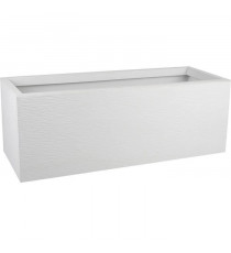 EDA PLASTIQUE Jardiniere Graphit Up - 57 L - Dimensions 79,5 x 29,5 x 29,5 cm - Blanc cérusé