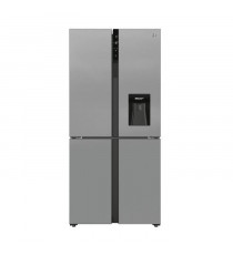 HOOVER HSC818FXWD - Réfrigérateur Multi-portes - 432L - Total No Frost - H 183 cm x L 83 cm - 41 dB(A) - Simili Inox