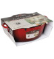 CREALYS GRAND CHEF Cocotte ovale en fonte d'acier émaillée - L 37 cm - 9 L - Rouge - Tous feux dont induction